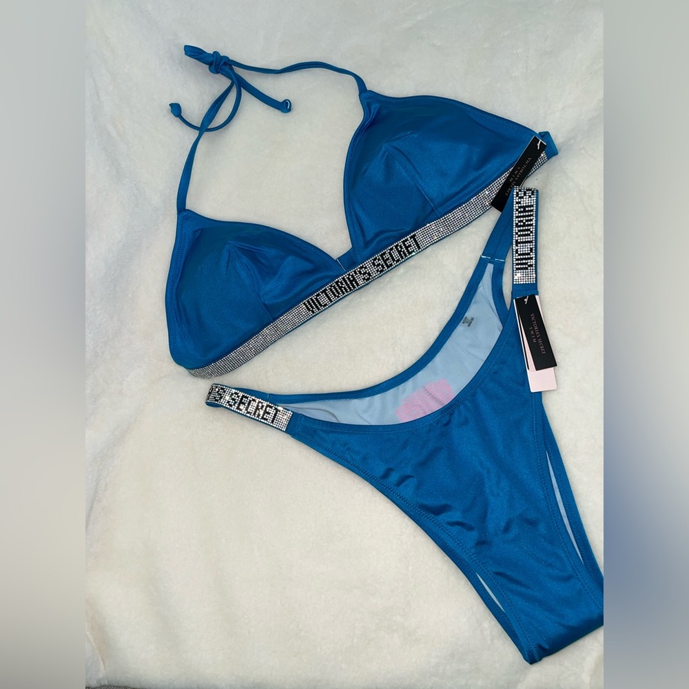 SOLD ❌NEW Victoria’s Secret Shine strap swim Bikini set - Picture 1 of 11